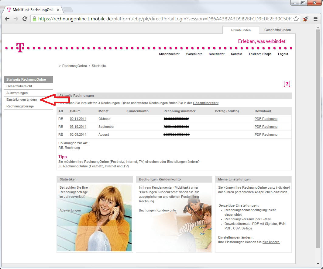 Online telekom login rechnung Telekom Rechnung