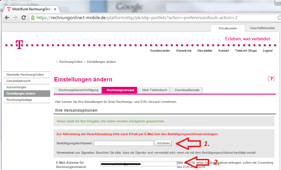 Telekom rechnung online login